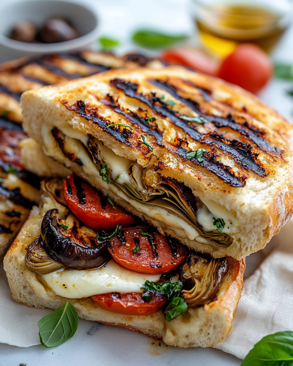 Panuozzo Vegetariano aux légumes et provola fumée